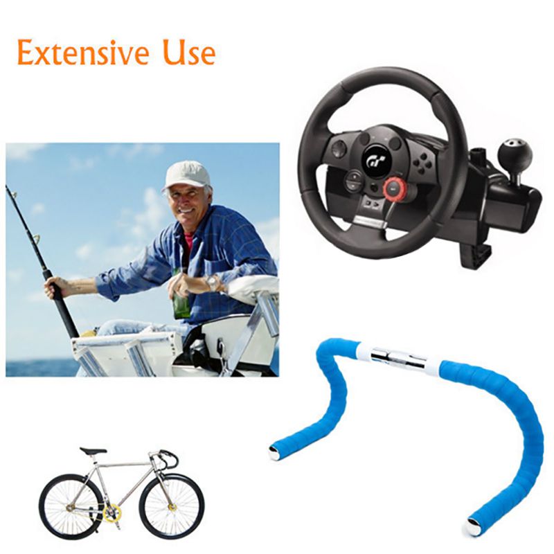 1 Pair Road Bike Bicycle Handlebar Bar Grip Wrap Ribbon Tape 2 Bar Plugs SV